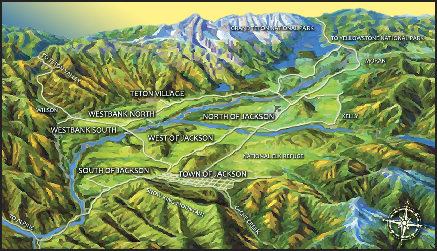 Jackson Hole area map